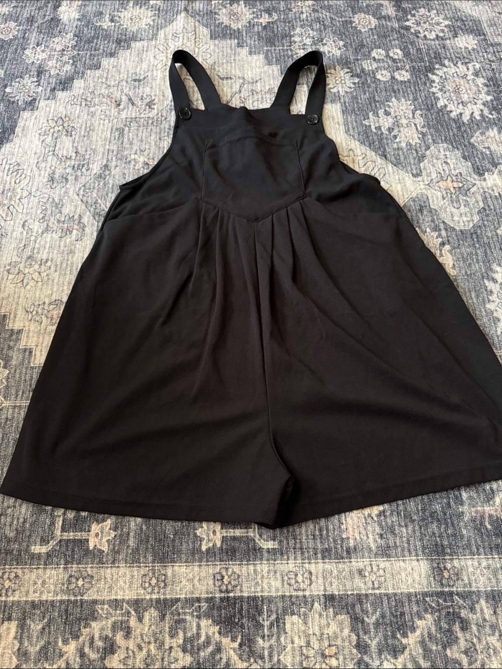 HALARA Black Pinafore Romper Jumpsuit